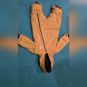 Carhartt Brown Infant Hooded Snowsuit with Black Interior